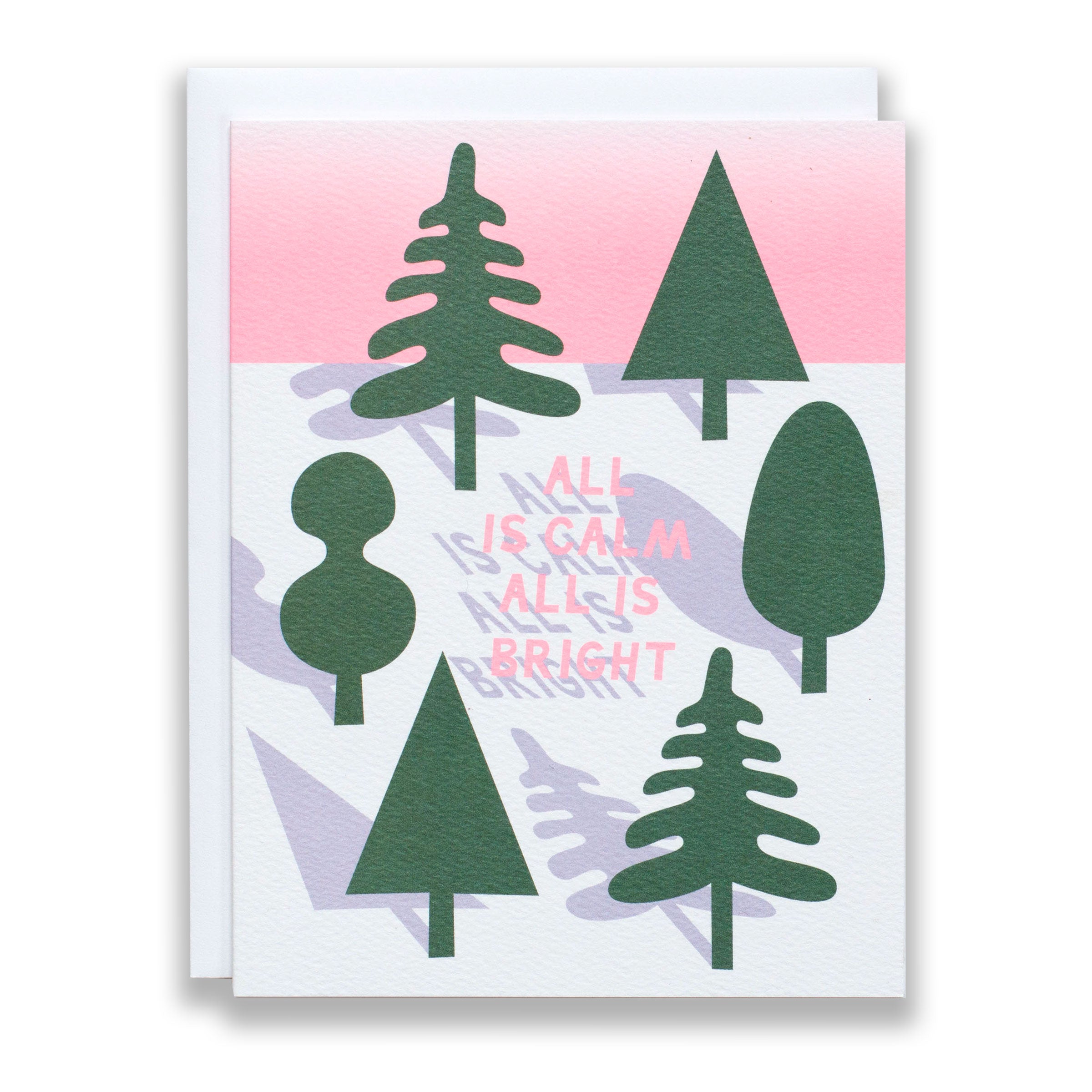 all is calm all is bright/holiday cards/christmas cards/snowy sunrise