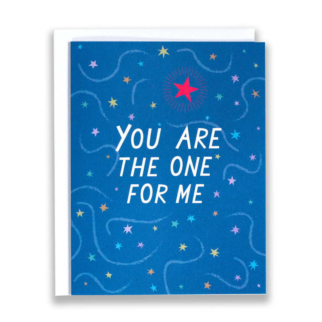 night sky note card, you are the one, starry starry night
