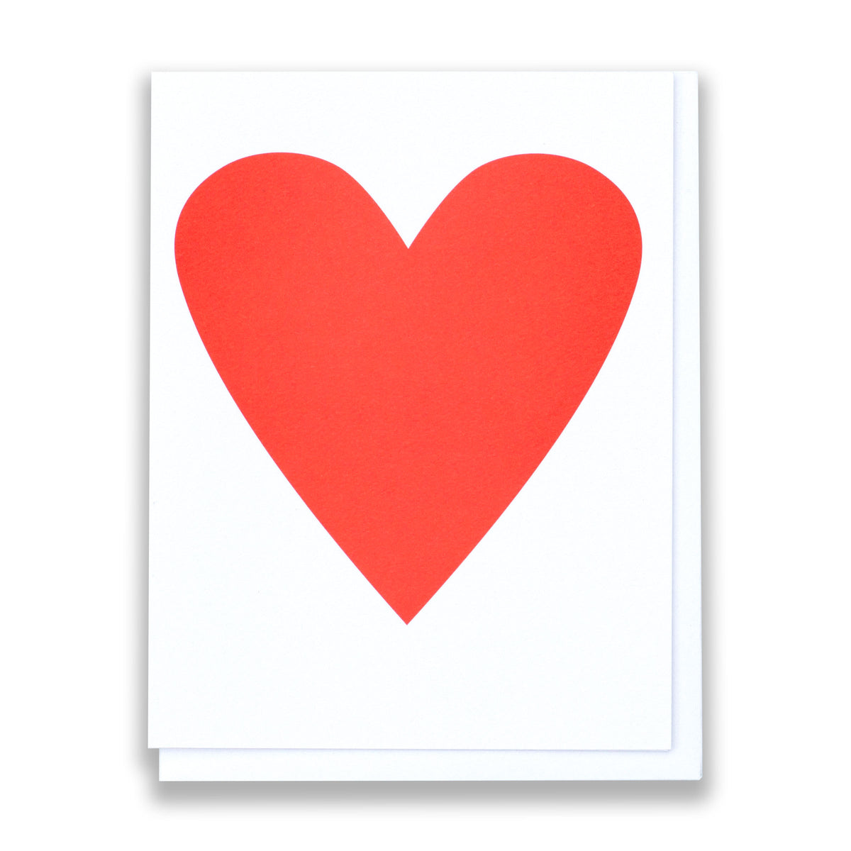 Red Heart Note Card Classic Red Heart Note Card