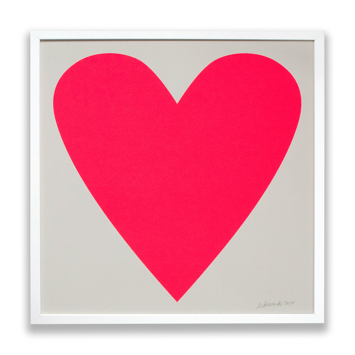 Art Print - Neon Pink Heart - For lovers everywhere — Banquet Atelier &  Workshop Ltd