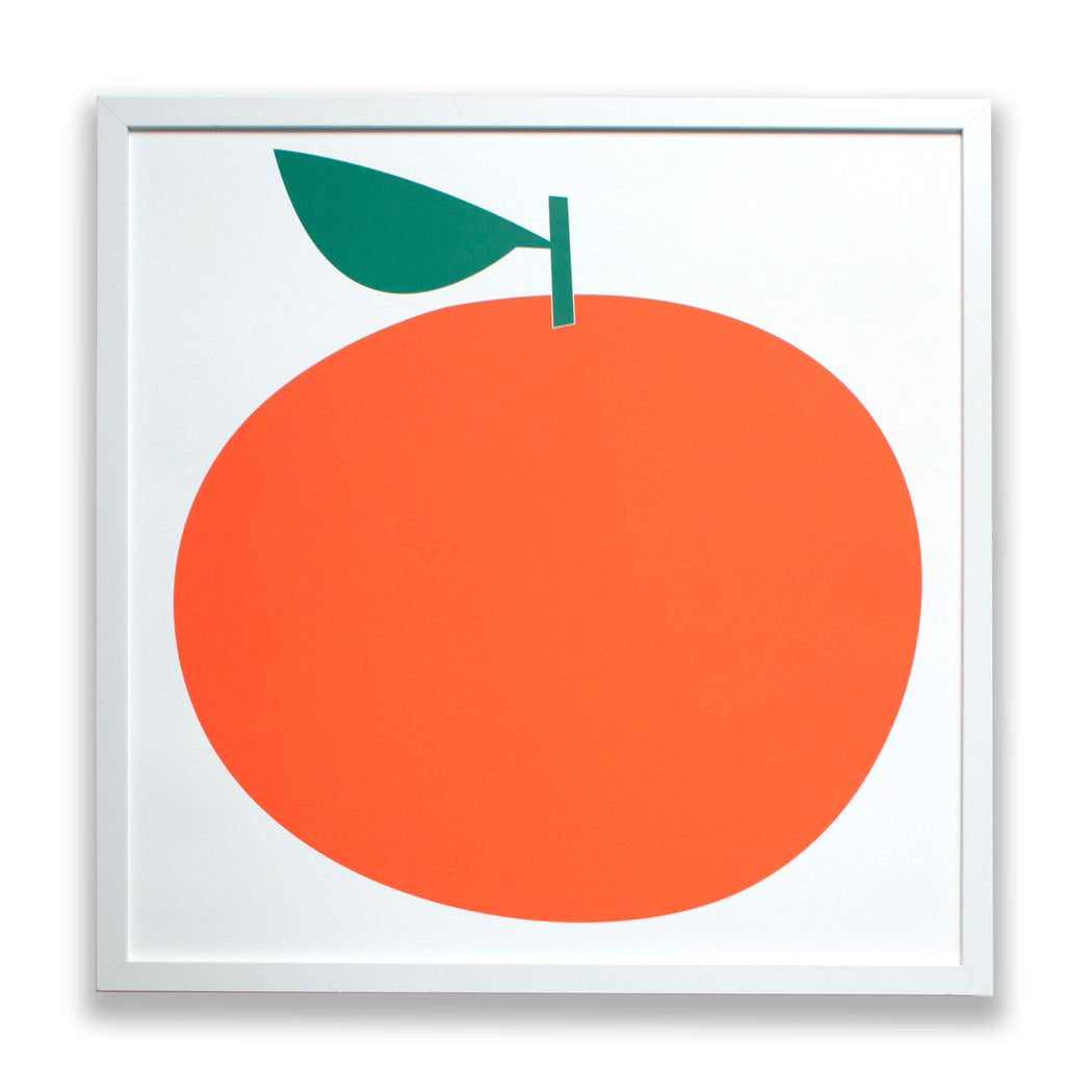 clementine/orange print/giant fruit poster/oranges/citrus screen print 