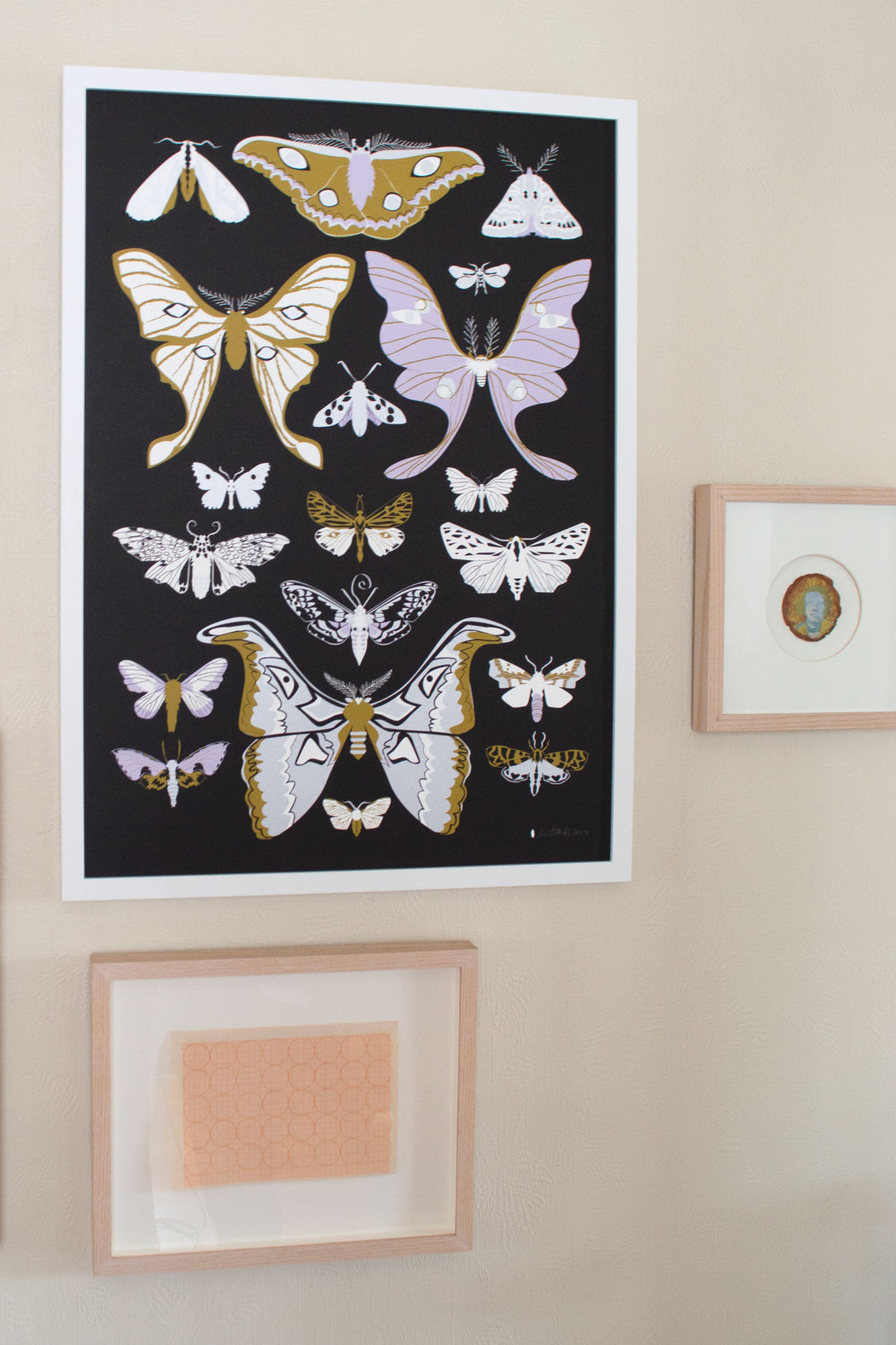 magical moth art print for your home