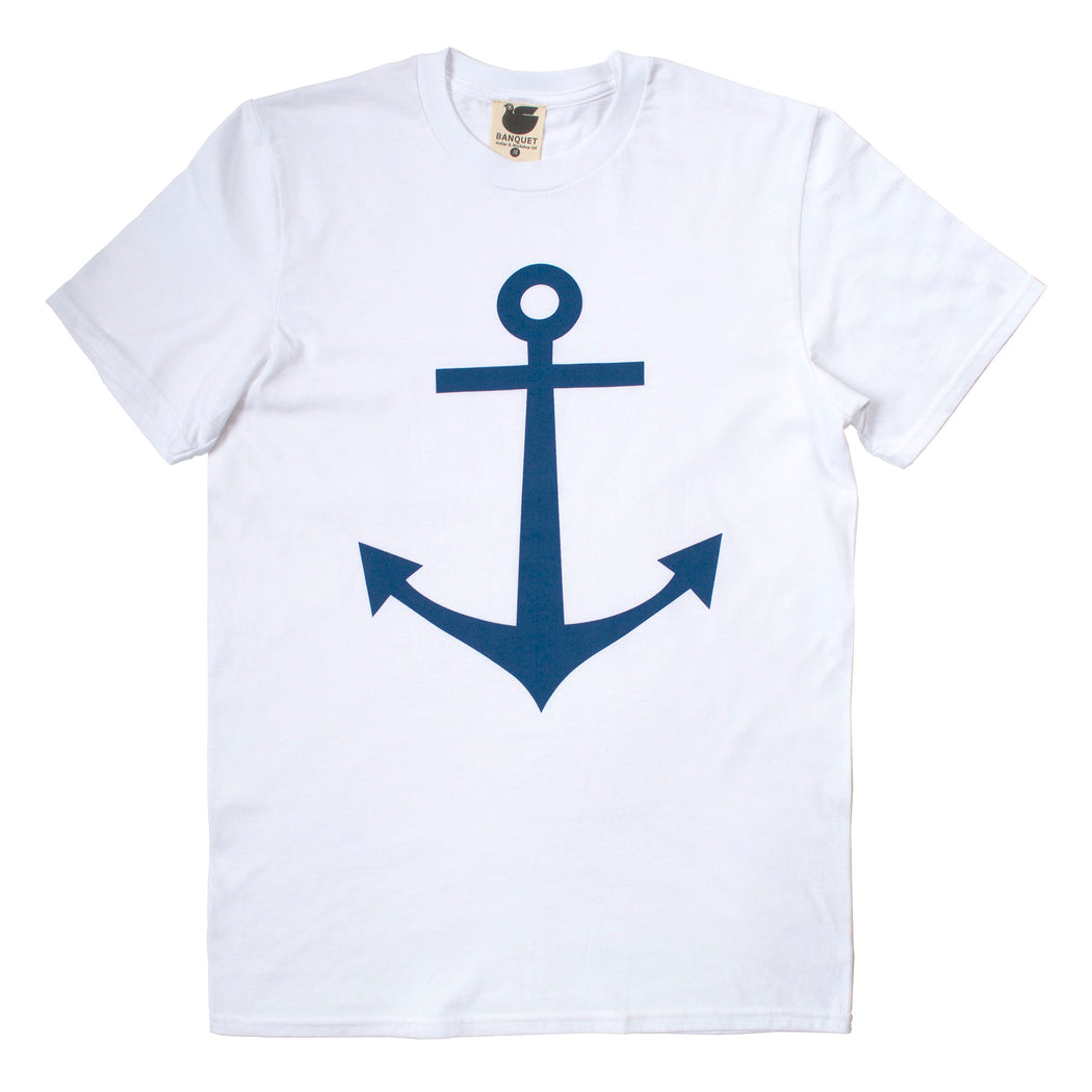 Men's t-shirt printed with a classic navy anchor