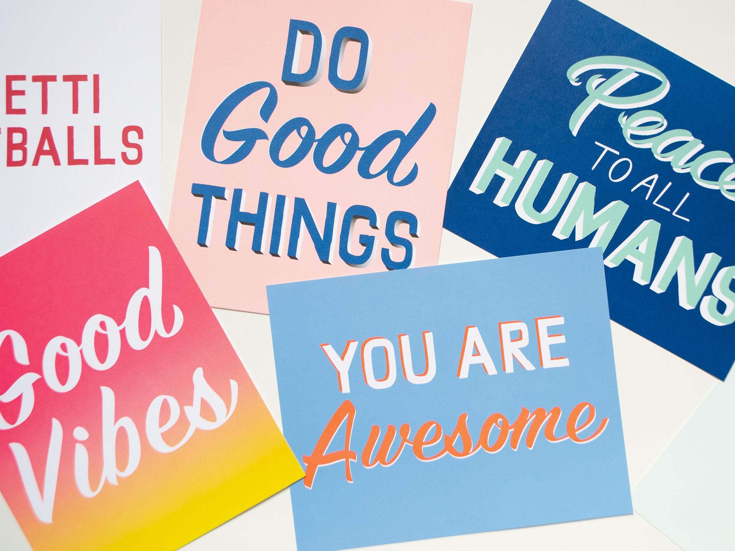 Peace to All Humans Affirmation Print