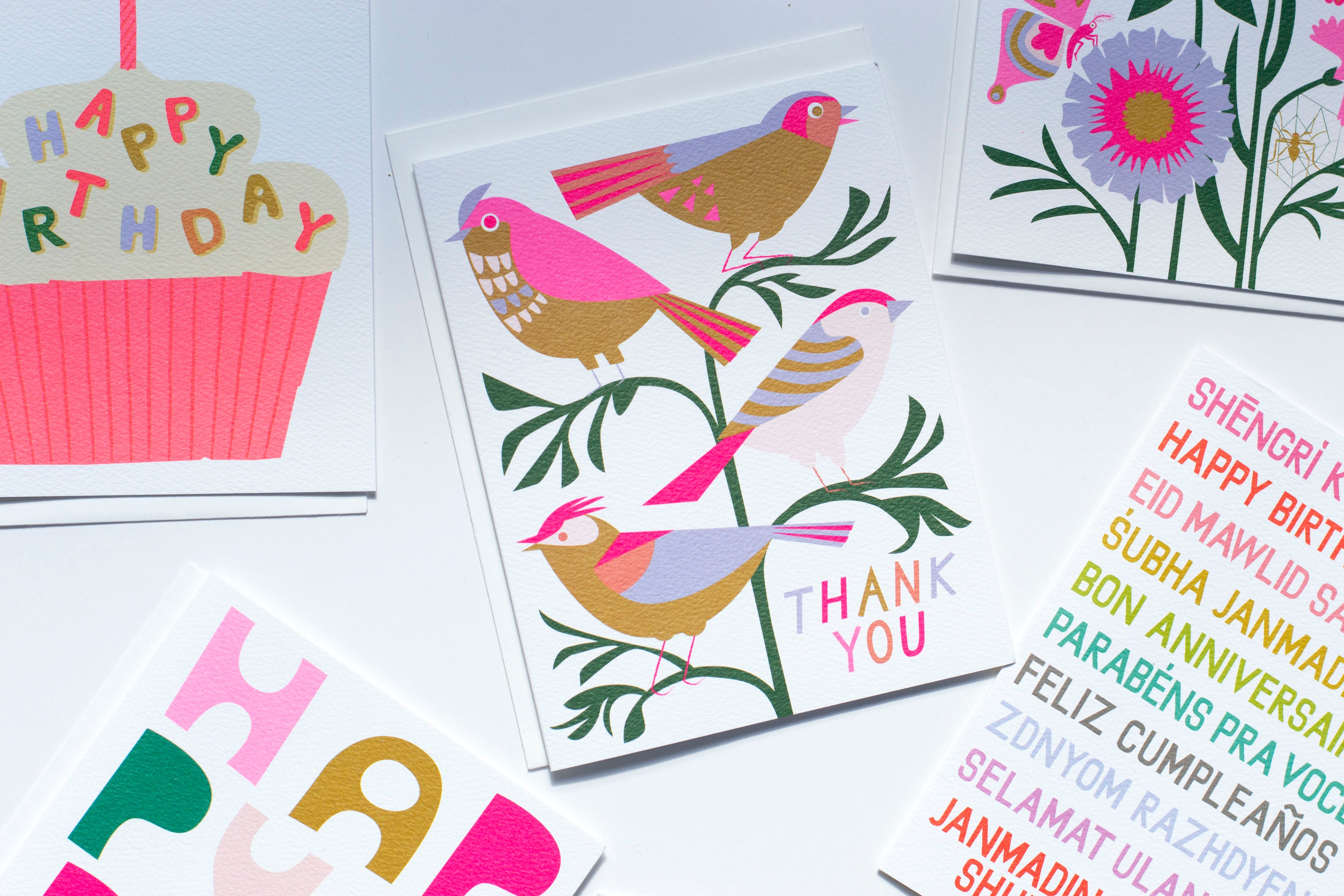 a selection of Banquet Workshop notecards 