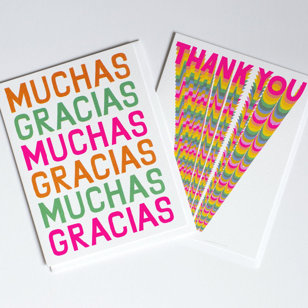 Rainbow Infinity Thank You Note Card