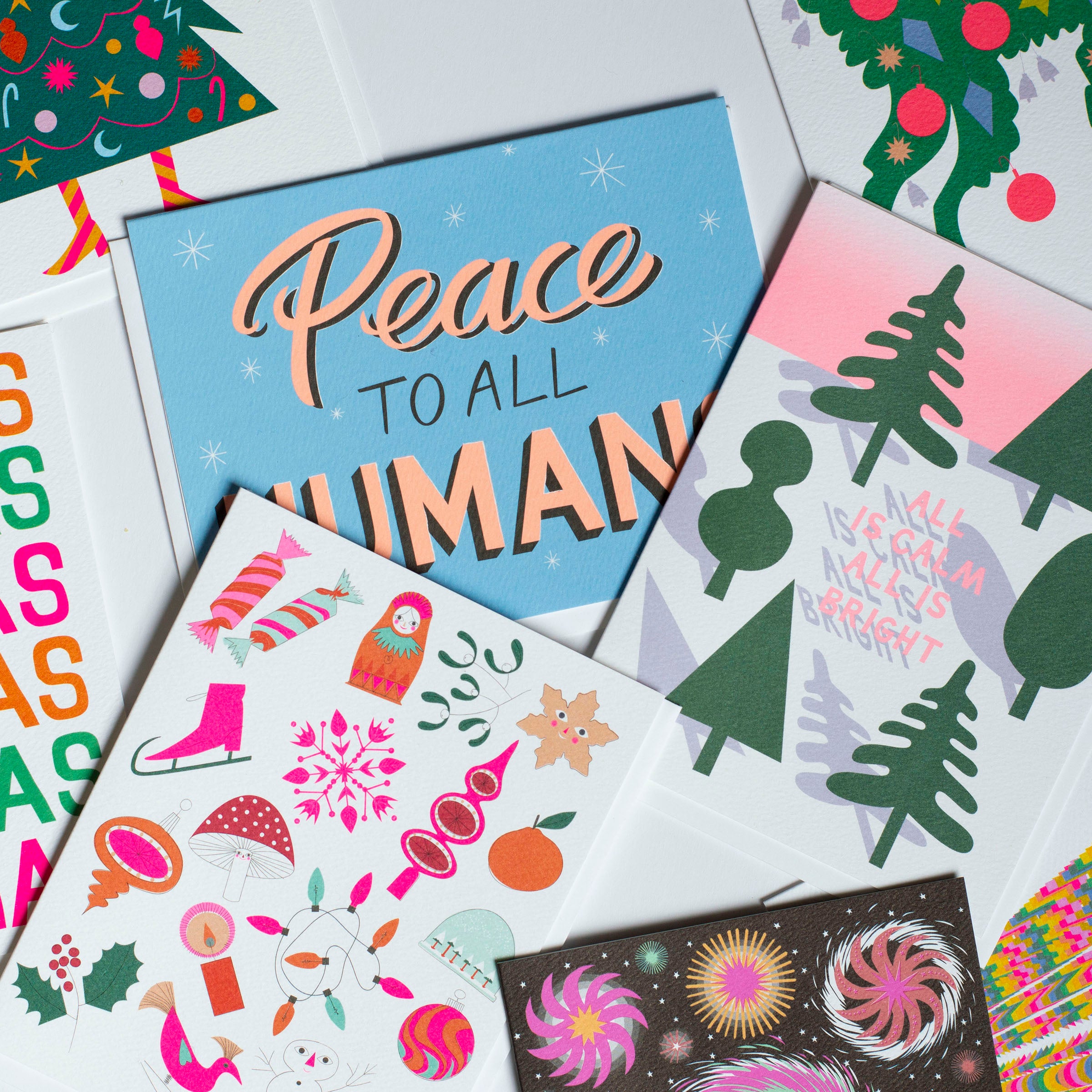 All is Calm, All is Bright Holiday Note Card