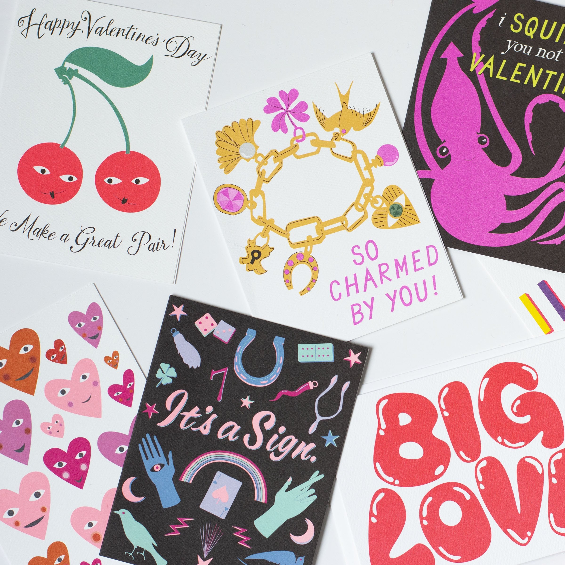 Squid Valentine's Note Card